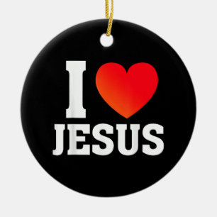 Adorno De Cerámica Amo a Jesús