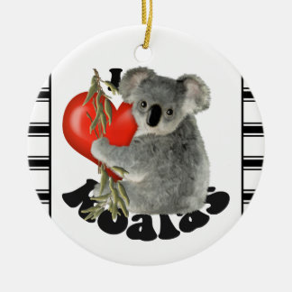 Adorno De Cerámica Amo a Koalas