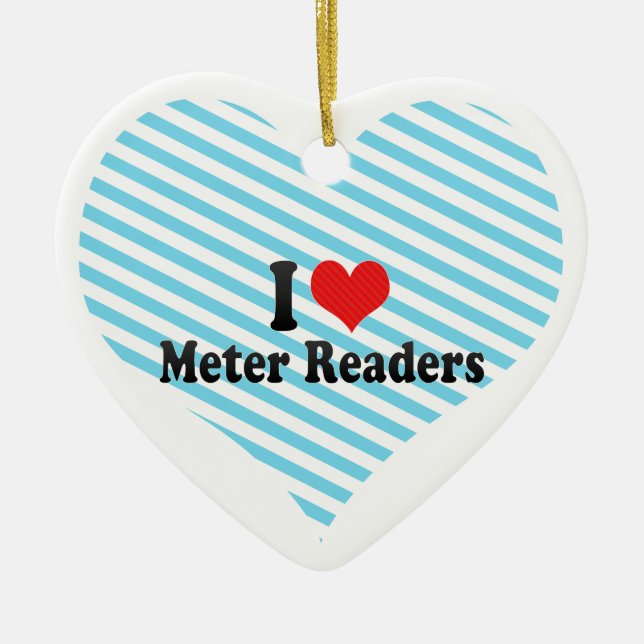 Adorno De Cerámica Amo a lectores de metro (Frente)