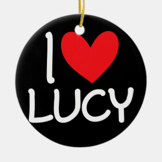 Adorno De Cerámica Amo a Lucy Nombre Hombres Personalizados Guy BFF A