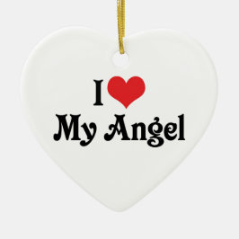 Adorno De Cerámica Amo a mi ángel