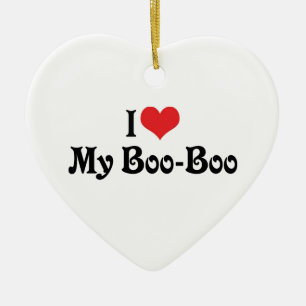 Adorno De Cerámica Amo a mi Boo Boo