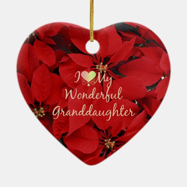 Adorno De Cerámica Amo A Mi Hija Maravillosa, Navidades (Atrás)