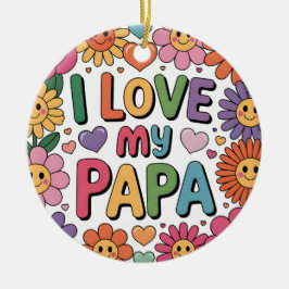 Adorno De Cerámica Amo a mi papá