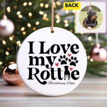 Amo a mi perro Rottie Rottweiler con nombre person