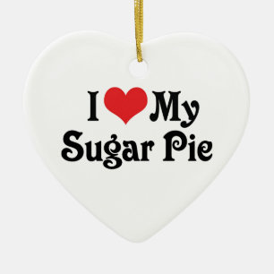 Adorno De Cerámica Amo a mi Sugar Pie