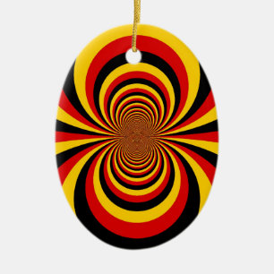 Adorno De Cerámica Amo Alemania Colores de la bandera nacional Imprim