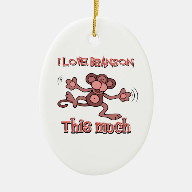 Adorno De Cerámica Amo BRANSON este mucho (Frente)