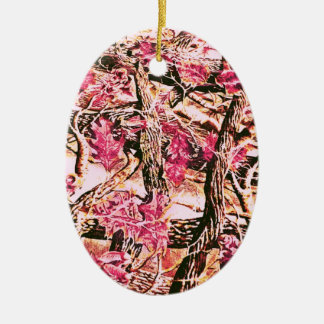 Adorno De Cerámica Amo Camo rosado