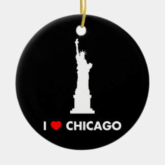 Adorno De Cerámica Amo Chicago - estatua de la libertad