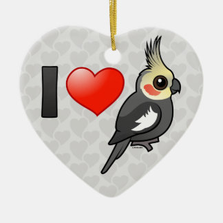 Adorno De Cerámica Amo Cockatiels