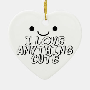 Adorno De Cerámica Amo Cualquier Cosa