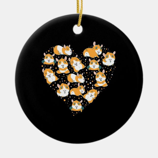 Adorno De Cerámica Amo del Cerdo de Guinea (Frente)