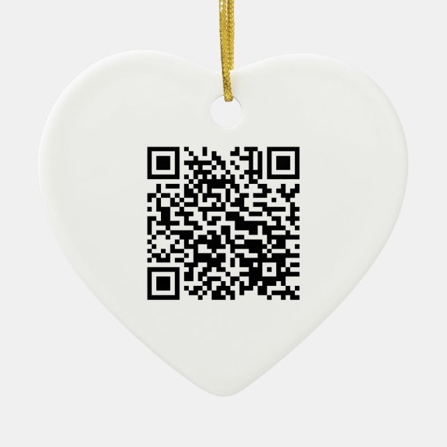 Adorno De Cerámica Amo el código QR de la bandera de Laos (Khoy Huk L (Frente)