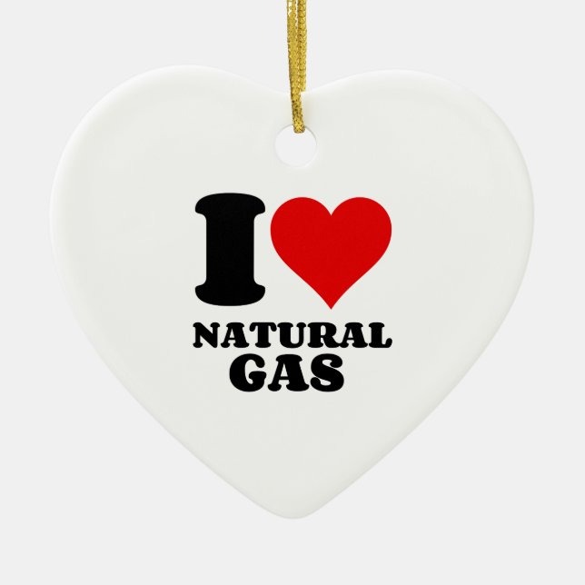 ADORNO DE CERÁMICA AMO EL GAS NATURAL (Frente)