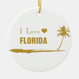 Adorno De Cerámica Amo el oro de Florida