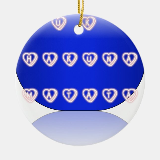 Adorno De Cerámica Amo el Reino Unido (Frente)