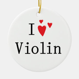 Adorno De Cerámica Amo el violín