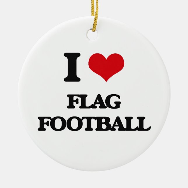 Adorno De Cerámica Amo fútbol de bandera (Frente)
