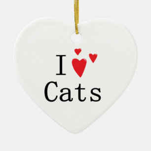 Adorno De Cerámica Amo gatos