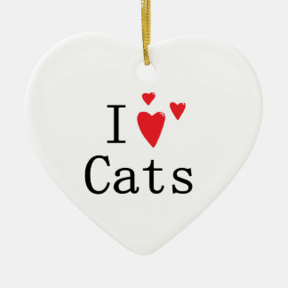 Adorno De Cerámica Amo gatos