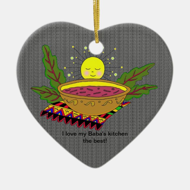 Adorno De Cerámica Amo la cocina de mi bizcocho borracho (Frente)