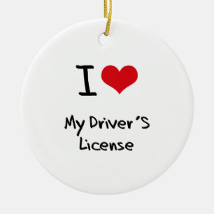 Adorno De Cerámica Amo la mi licencia de conductor