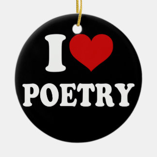 Adorno De Cerámica Amo la poesía