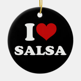 Adorno De Cerámica Amo La Salsa