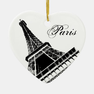 Adorno De Cerámica Amo la torre Eiffel de París