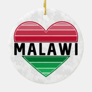 Adorno De Cerámica Amo Malawi, el corazón de Malawi
