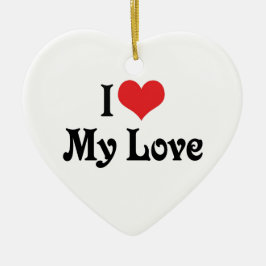 Adorno De Cerámica Amo Mi Amor