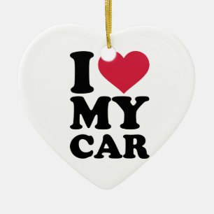 Adorno De Cerámica Amo mi coche