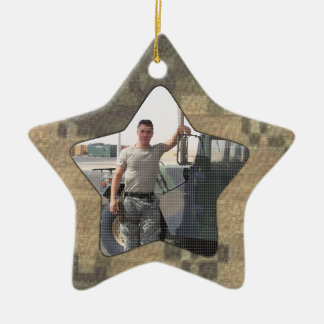 Adorno De Cerámica Amo mi foto personalizada los militares Camo del