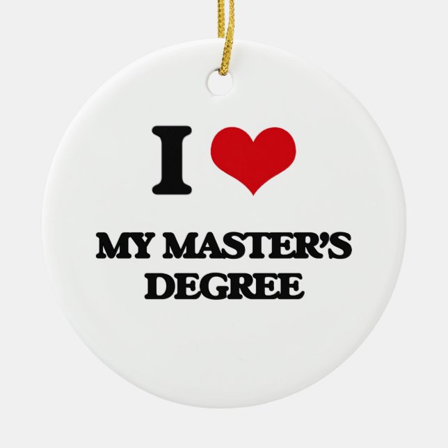 Adorno De Cerámica Amo mi masters (Frente)