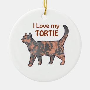 Adorno De Cerámica Amo Mi Tortie