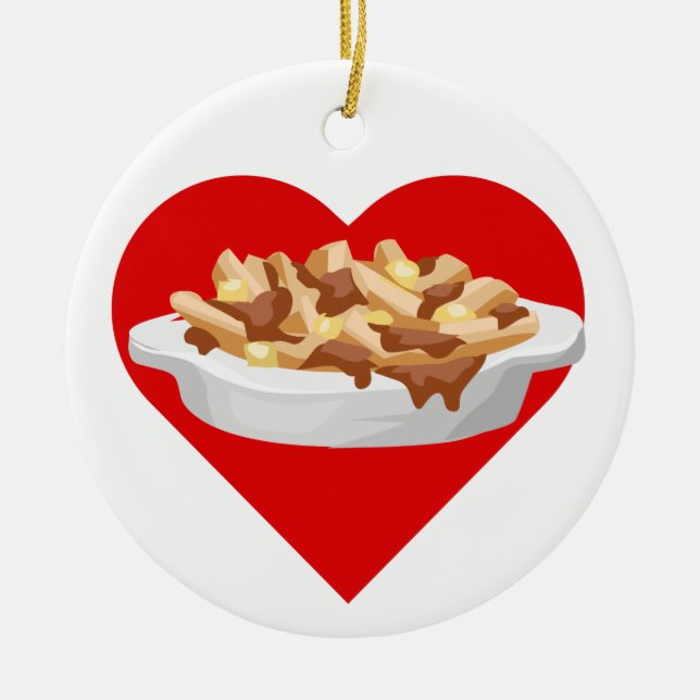 Adorno De Cerámica Amo poutine (Frente)