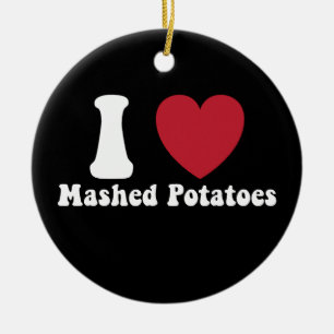 Adorno De Cerámica Amo Puré De Papas Regalo De Cena De Acción De Grac