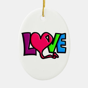 Adorno De Cerámica Amor