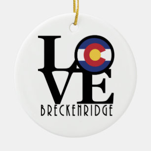 Adorno De Cerámica AMOR Breckenridge CO
