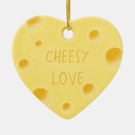 Adorno De Cerámica "Amor cursi" Corazón de queso Personalizado Adorab