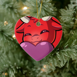 Adorno De Cerámica Amor de Chat de Bullpew