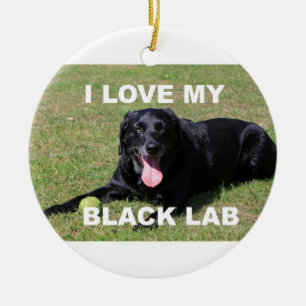 Adorno De Cerámica amor de laboratorio negro con foto