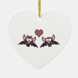 Adorno De Cerámica Amor de murciélago