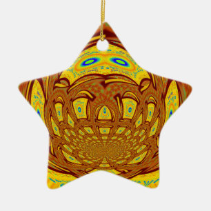 Adorno De Cerámica Amor del béisbol dorado