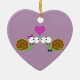 Adorno De Cerámica Amor del caracol