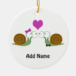 Adorno De Cerámica Amor del caracol