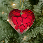 Adorno De Cerámica "Amor Eterno: Diseño del Corazón Ornato".<br><div class="desc">"Aprovecha el encanto de la elegancia atemporal con nuestro diseño de Corazón Ornamento. Diseñado con detalles intrincados y curvas delicadas, este adorno en forma de corazón añade un toque de sofisticación a cualquier espacio. Ya sea adornando un árbol de Navidad, colgando de una repisa de la chimenea, o rindiendo un...</div>