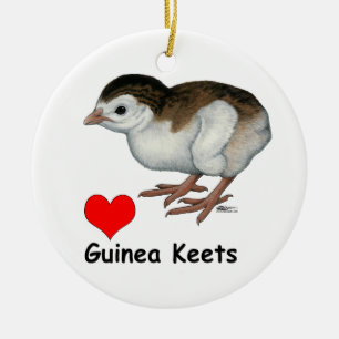 Adorno De Cerámica Amor Guinea Keets
