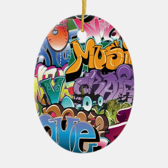 Adorno De Cerámica Amor para la pintada (Frente)